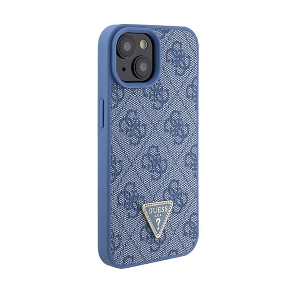 Guess Crossbody 4G metallilogo - iPhone 15 -kotelo (sininen)