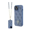 Pikkukuva 1 / 9: Guess Crossbody 4G metallilogo - iPhone 15 -kotelo (sininen)