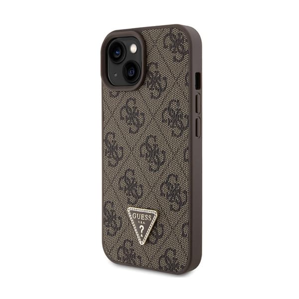 Guess Crossbody 4G metallogo - iPhone 15 Plus etui (brun)