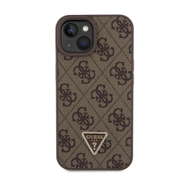 Guess Crossbody 4G metallogo - iPhone 15 Plus etui (brun)