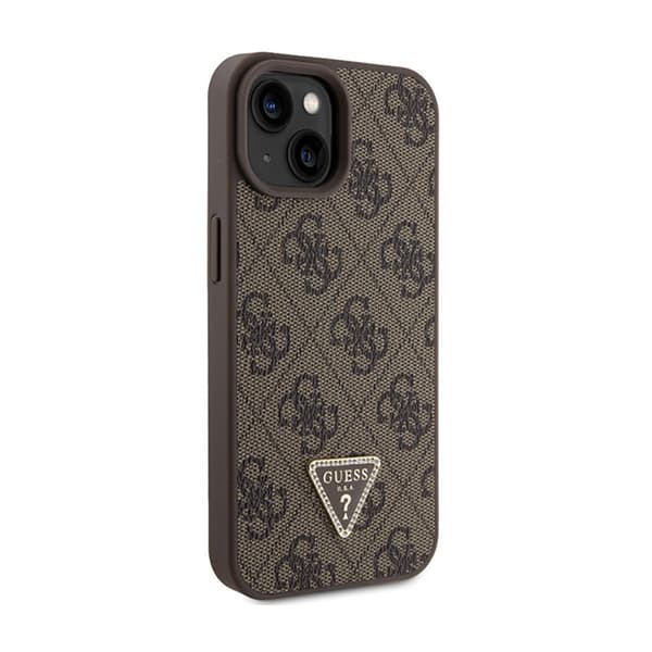 Guess Crossbody 4G metallogo - iPhone 15 Plus etui (brun)