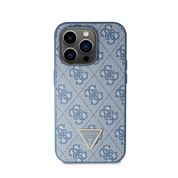 Guess Crossbody 4G metallogo - iPhone 14 Pro-cover (blå)