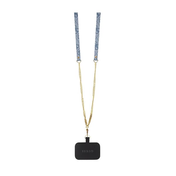 Guess Crossbody 4G metallogo - iPhone 14 Pro-cover (blå)