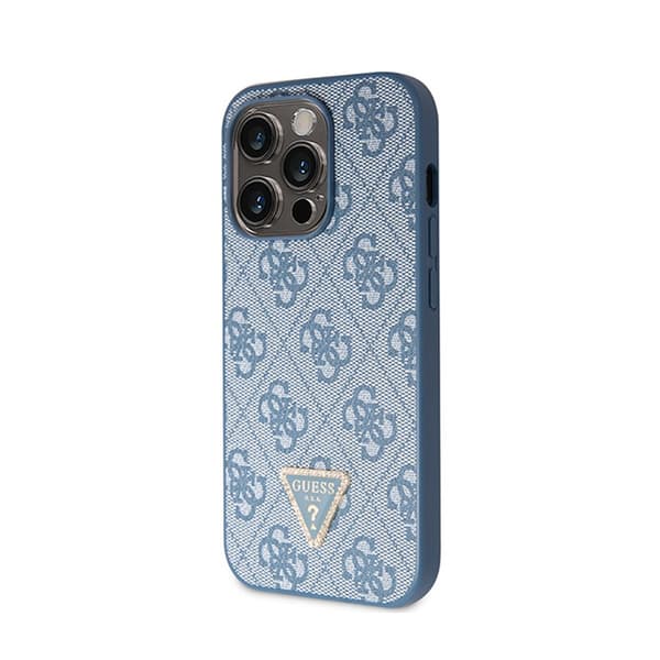 Guess Crossbody 4G metallogo - iPhone 14 Pro-cover (blå)