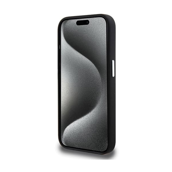 BMW Signature Liquid Silicone MagSafe - iPhone 15 Pro etui (sort)