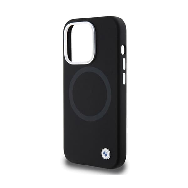 BMW Signature Liquid Silicone MagSafe - iPhone 15 Pro etui (sort)