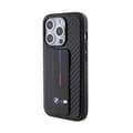 Pikkukuva 3 / 9: BMW Grip Stand Smooth & Carbon - iPhone 15 Pro -kotelo (musta)