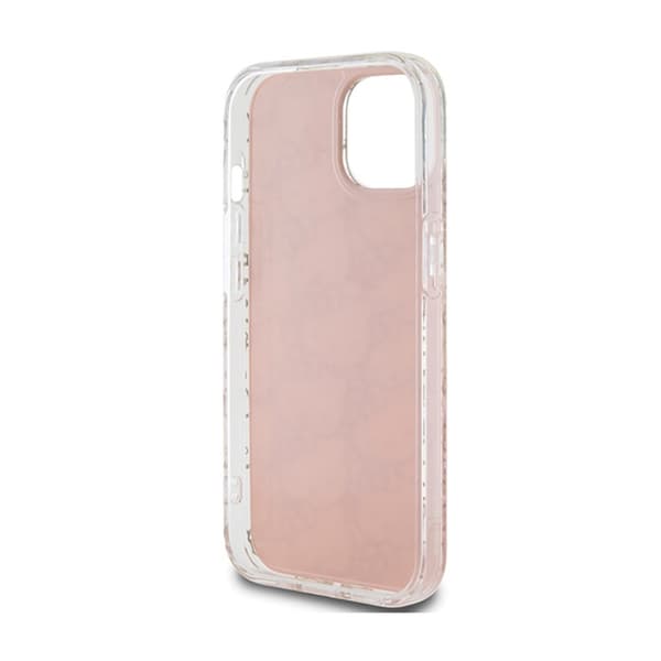 Hello Kitty IML Gradient Electrop Crowded Kitty Head - iPhone 15 -kotelo (vaaleanpunainen)