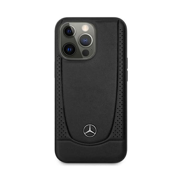 Mercedes Leather Urban Line - iPhone 15 Pro Max -kotelo (musta)