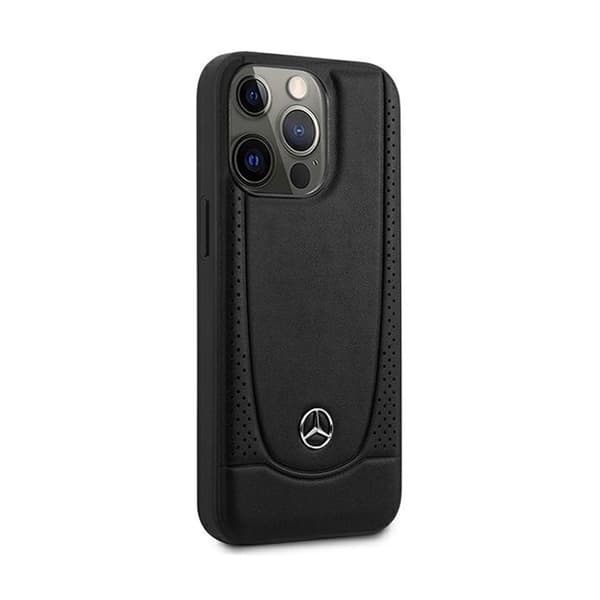 Mercedes Leather Urban Line - iPhone 15 Pro Max -kotelo (musta)
