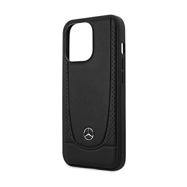 Mercedes Leather Urban Line - iPhone 15 Pro Max -kotelo (musta)