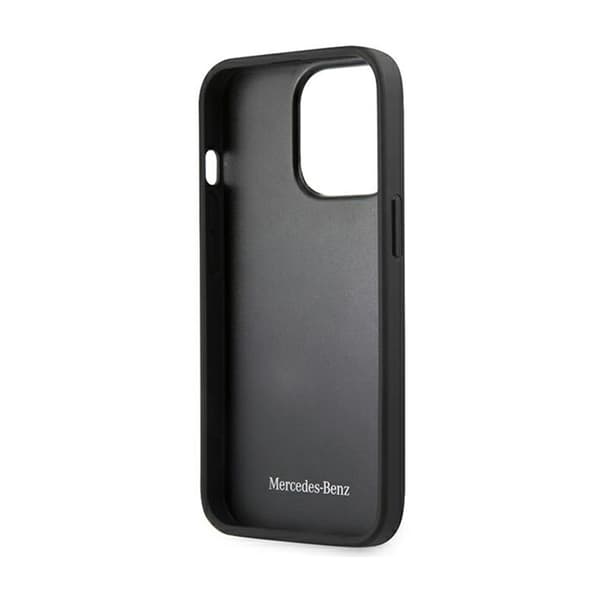 Mercedes Leather Urban Line - iPhone 15 Pro Max -kotelo (musta)