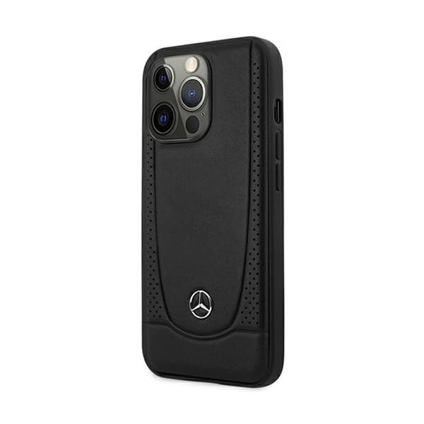 Mercedes Leather Urban Line - iPhone 15 Pro Max -kotelo (musta)