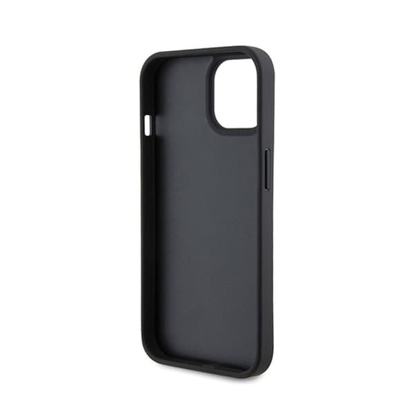 Ferrari Twist Metal -logo - iPhone 15 -kotelo (musta)