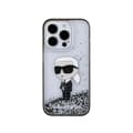Miniatyrbillede 3 af 8: Karl Lagerfeld Liquid Glitter Ikonik - iPhone 15 Pro Cover (gennemsigtig)