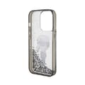 Miniatyrbillede 7 af 8: Karl Lagerfeld Liquid Glitter Ikonik - iPhone 15 Pro Cover (gennemsigtig)