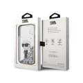 Miniatyrbillede 8 af 8: Karl Lagerfeld Liquid Glitter Ikonik - iPhone 15 Pro Cover (gennemsigtig)