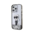 Miniatyrbillede 2 af 8: Karl Lagerfeld Liquid Glitter Ikonik - iPhone 15 Pro Cover (gennemsigtig)