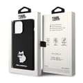 Miniatyrbillede 8 af 8: Karl Lagerfeld Silikone Choupette Metal Pin - iPhone 15 Pro etui (sort)