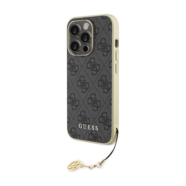 Guess 4G Charms Collection - iPhone 15 Pro -kuori (harmaa)