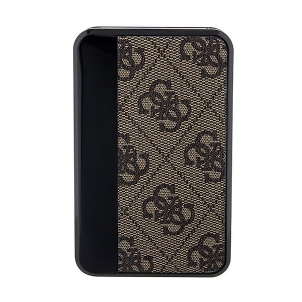 Guess 4G læder metallogo - Power Bank 10000 mAh 18W (brun)