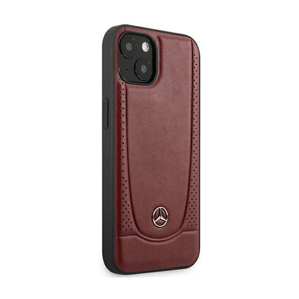 Mercedes læder Urban Line - iPhone 15 etui (rød)
