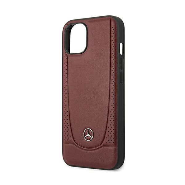 Mercedes læder Urban Line - iPhone 15 etui (rød)