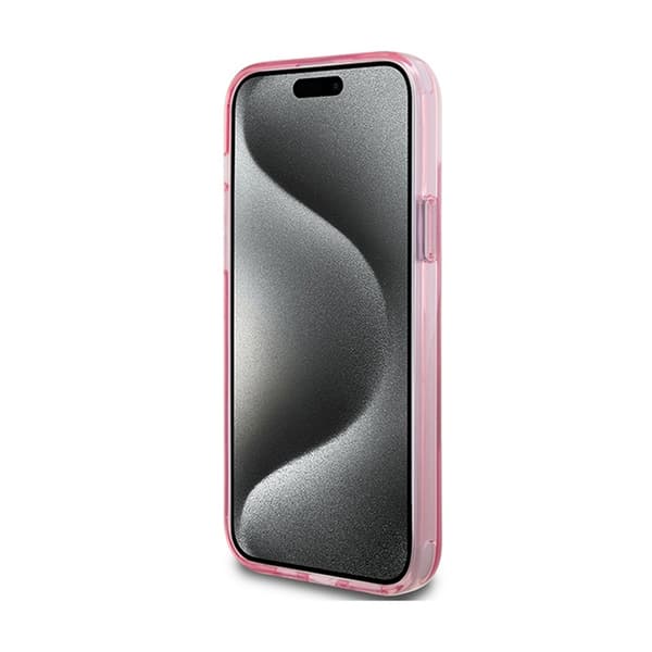 Karl Lagerfeld Sormusteline Karl & Choupette MagSafe - iPhone 15 Plus -kotelo (vaaleanpunainen)