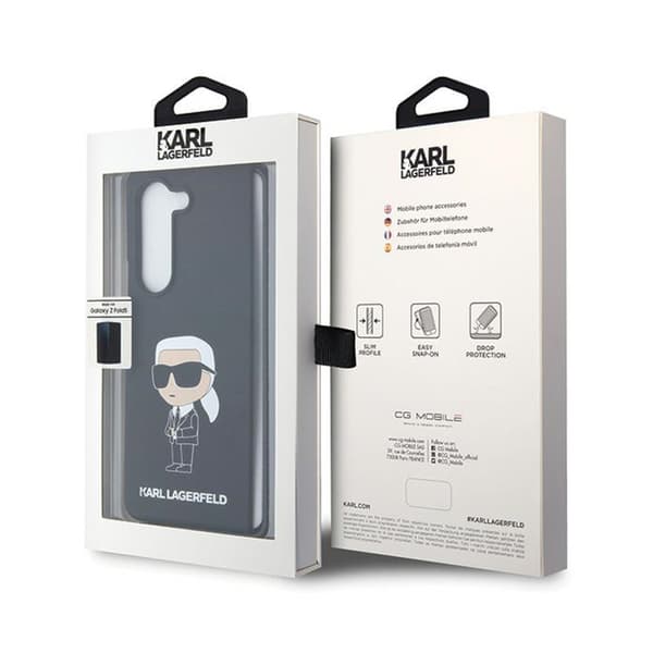 Karl Lagerfeld Silikon Ikonik - Samsung Z Fold 5 Fodral (svart)