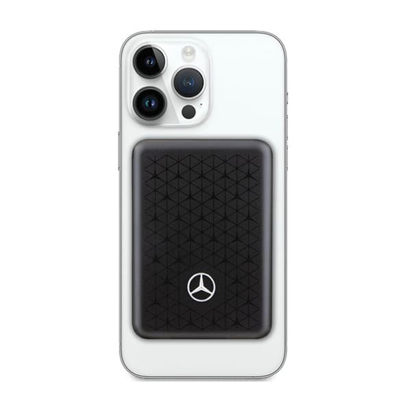 Mercedes Stars Pattern MagSafe - Induktion Power Bank 5000 mAh 15W MagSafe (sort)