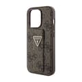 Pikkukuva 7 / 9: Guess Grip Stand 4G Triangle Strass -logo - iPhone 15 Pro -kotelo (ruskea)