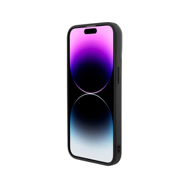 Guess Disco Metal Script - iPhone 15 Pro -kuori (musta)
