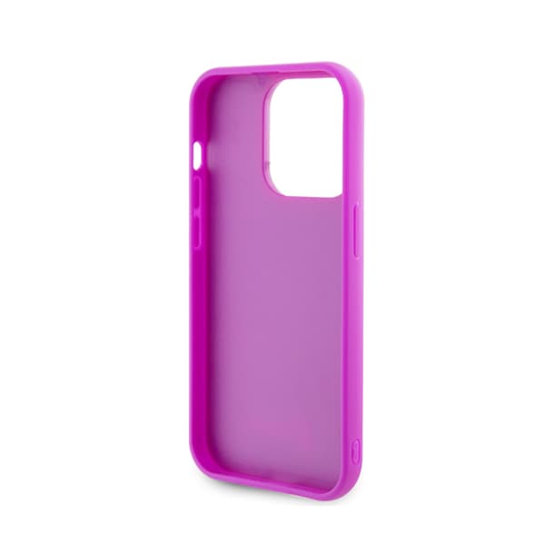 Guess Disco Metal Script - iPhone 15 Pro -kotelo (fuksia)