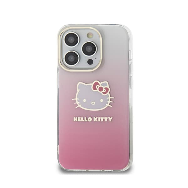 Hello Kitty IML Gradient Electrop Kitty Head - iPhone 14 Pro Cover (Pink)