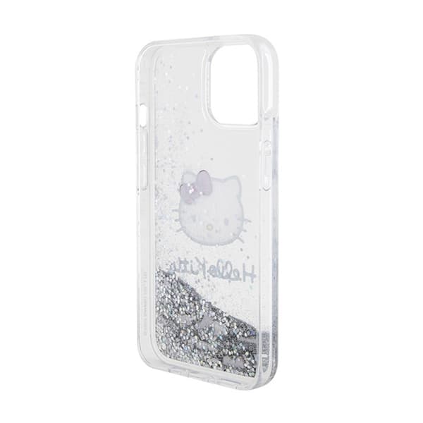 Hello Kitty Liquid Glitter Charms Kitty Head - iPhone 14 -kotelo (hopea)