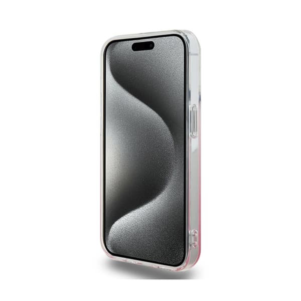 Hello Kitty IML Gradient Electrop Kitty Head - iPhone 15 Pro -kotelo (vaaleanpunainen)