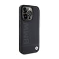 Miniatyrbild 4 av 8: BMW Leather Hot Stamp - iPhone 15 Pro-fodral (svart)