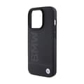 Miniatyrbild 6 av 8: BMW Leather Hot Stamp - iPhone 15 Pro-fodral (svart)