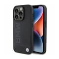 Miniatyrbild 1 av 8: BMW Leather Hot Stamp - iPhone 15 Pro-fodral (svart)