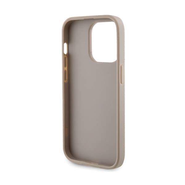 Guess 4G Strass Metal Logo - iPhone 15 Pro -kuori (kulta)