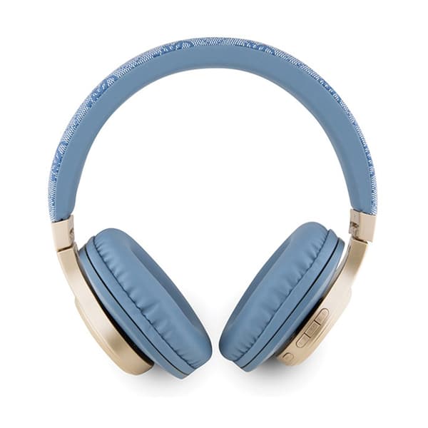 Guess 4G Script Metal -logo – langattomat Bluetooth V5.3 on-ear -kuulokkeet (sininen)