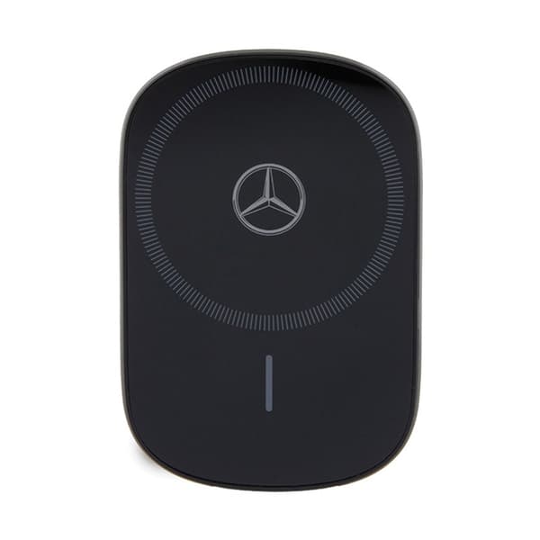 Mercedes Silver Star MagSafe - Magnetisk bilholder med trådløs opladning 15W (sort)
