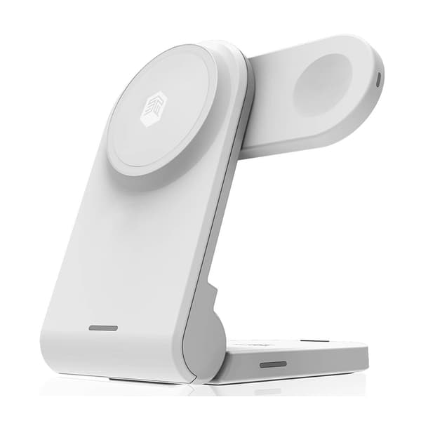 STM ChargeTree MAG - 3i1 mobil trådløs oplader med MagSafe (hvid)