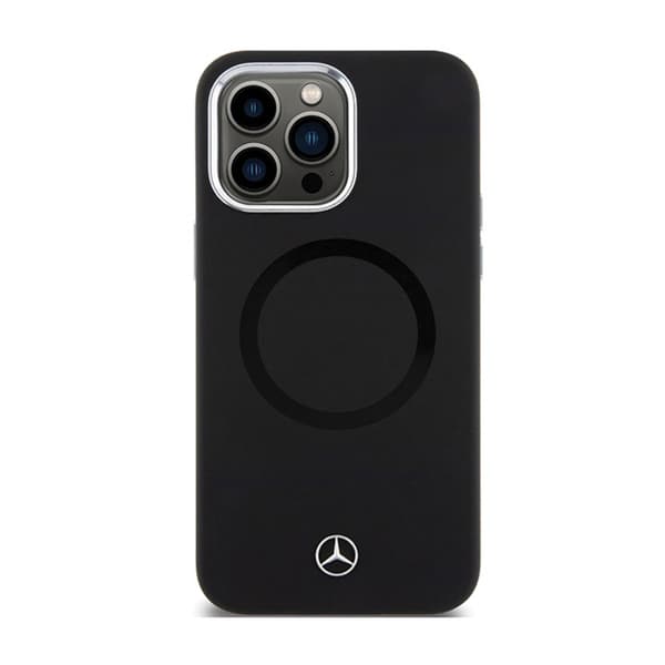 Mercedes Silicone Bicolor MagSafe - iPhone 15 Pro -kotelo (musta)