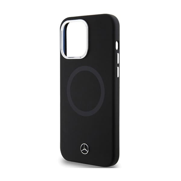 Mercedes Silicone Bicolor MagSafe - iPhone 15 Pro -kotelo (musta)