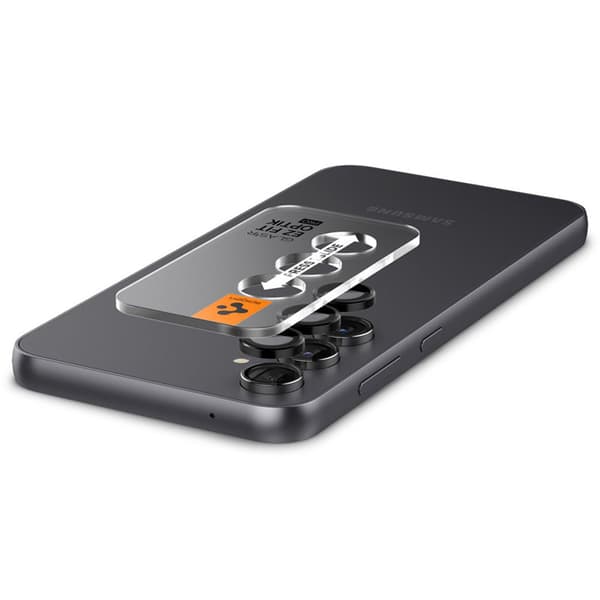 Spigen Optik.TR EZ Fit Camera Lens Protector 2-Pack - Glaslins Protector för Samsung Galaxy S23 FE (2 st) (Svart)
