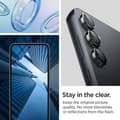 Miniatyrbild 9 av 10: Spigen Optik.TR EZ Fit Camera Lens Protector 2-Pack - Glaslins Protector för Samsung Galaxy S23 FE (2 st) (Svart)