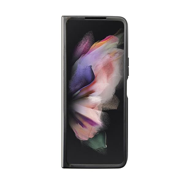 Guess Leather 4G Diamond Triangle - Samsung Z Fold 5 -kotelo (musta)