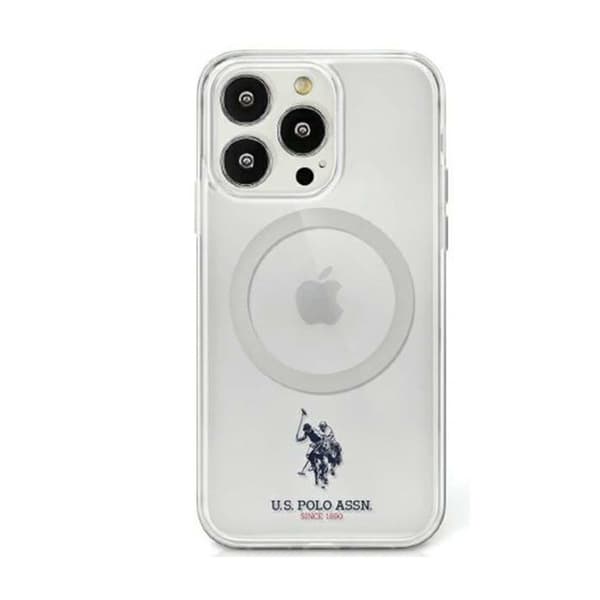 US Polo Assn MagSafe Collection - iPhone 15 -kotelo (läpinäkyvä)