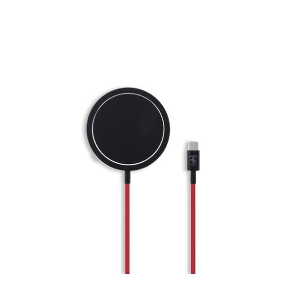 Ferrari MagSafe Shield Logo - MagSafe 15W induktiv oplader (sort)